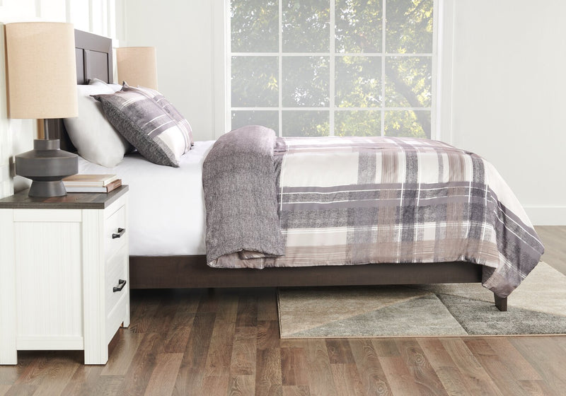 Connor 3-Piece King Comforter Set - Brown