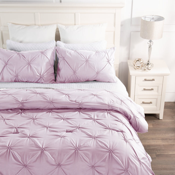 Penelope 3-Piece Full/Queen Comforter Set - Pink
