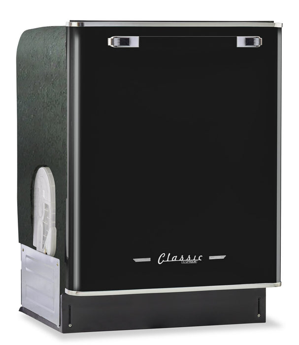 Classic Retro by Unique 24\" 45 dBA Top-Control Dishwasher - Midnight Black - UGP-24CR DW B