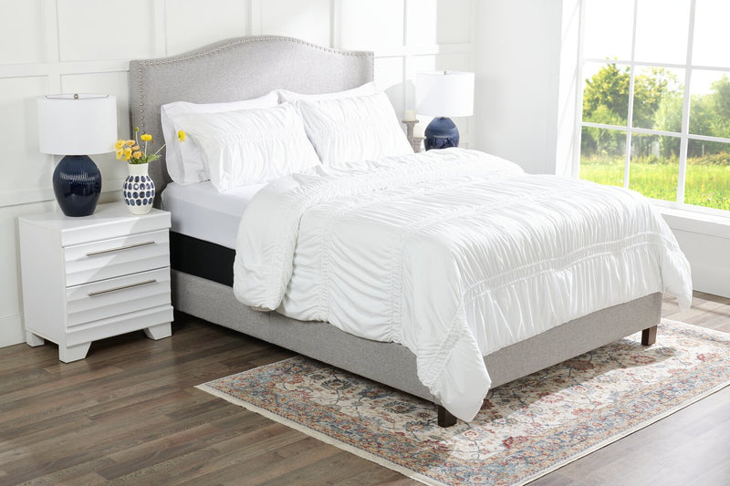 Rhodes 3-Piece King Comforter Set - White