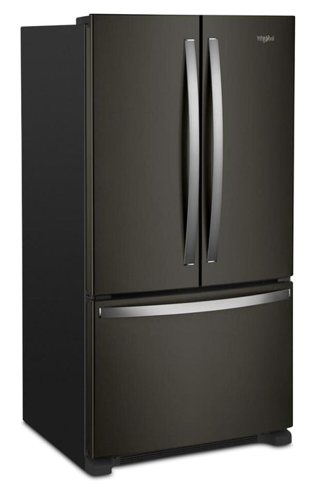 Whirlpool 36\" 20 Cu. Ft. Counter-Depth French-Door Refrigerator - Black Stainless Steel - WRFC2036RV
