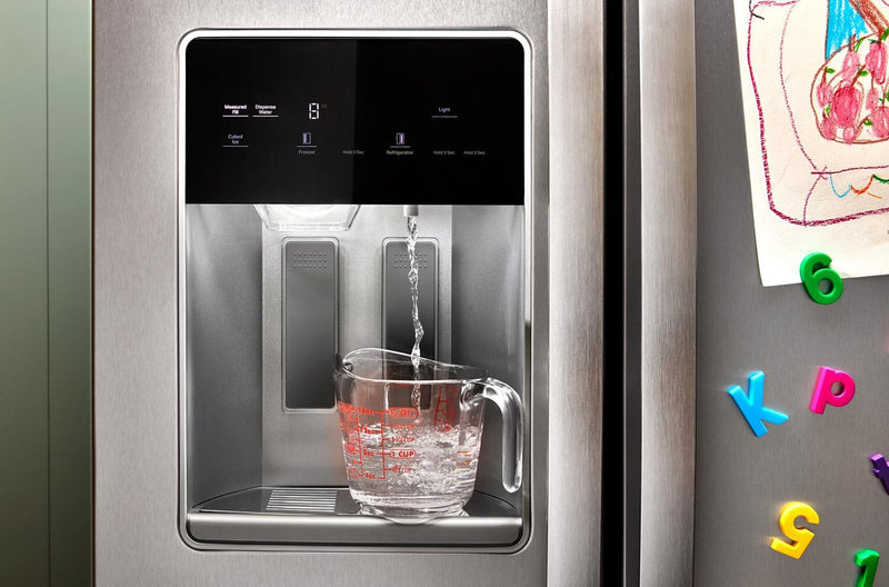 Whirlpool 36\" 28.7 Cu. Ft. Side-by-Side Refrigerator – Fingerprint-Resistant Stainless - WRSF6536RZ