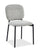 Luka Dining Chair with Boucle Fabric, Metal - Beige 