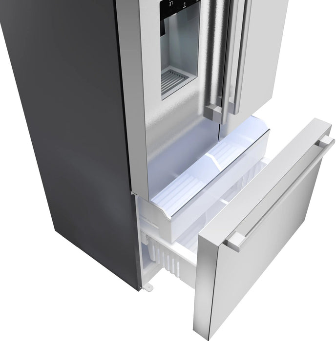 Bosch 21.6 Cu. Ft. French-Door Bottom Mount Refrigerator - Stainless Steel - B36CD52SNS