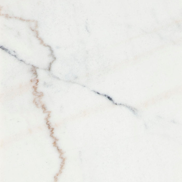 Warwick 52” Solid Wood and Marble Sofa Table – White and Brown Oak