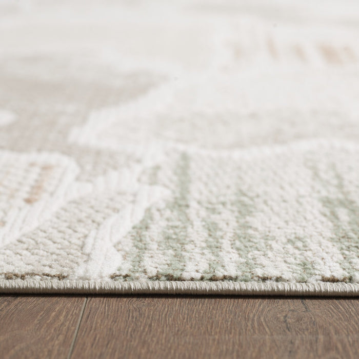 Cove Waves Multi-Colour Area Rug - 6'7\" x 9'6\"