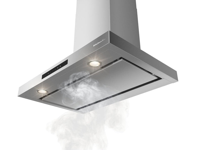 KitchenAid 30\" Wall-Mount 4-Speed Canopy Range Hood – Stainless Steel - KVWC730SSS