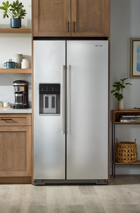 Maytag 36\" 20.8 Cu. Ft. Side-by-Side Refrigerator - Fingerprint-Resistant Stainless - MRSC6636RZ