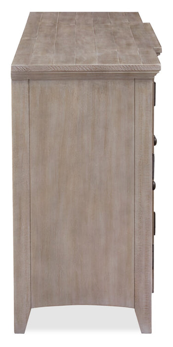 Wesley 80\" Traditional TV Stand with Storage and Cable Management for TVs up to 85\" - Dovetail Grey