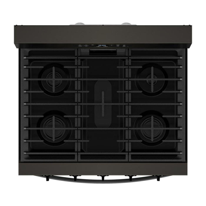 Whirlpool 5 Cu. Ft. Gas Range with Air Fry and Self-Clean - Black Stainless Steel - WFGS5030RV