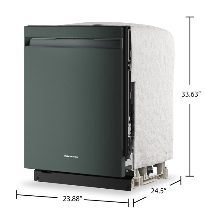 KitchenAid 24\" 44 dBA Dishwasher with 360° Max Jets™ Third Rack – Juniper - KDPS624SJP 