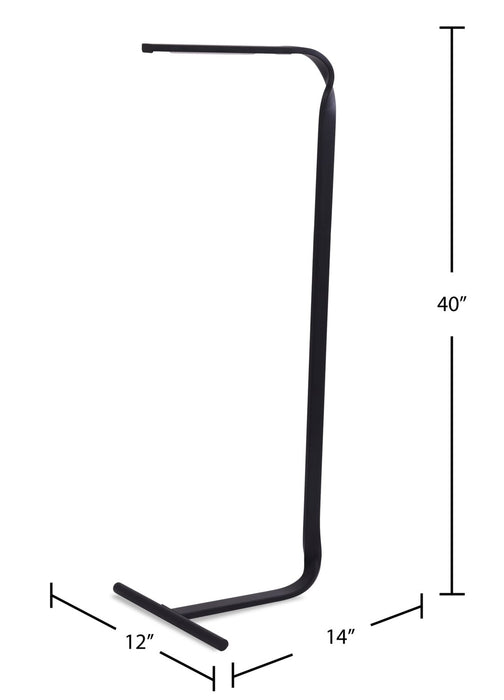 Helix 40\" Matte Black LED Floor Lamp
