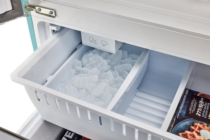 Classic Retro by Unique 36\" 21.4 Cu. Ft. Counter-Depth Refrigerator - Ocean Mist Turquoise - UGP-595L T AC