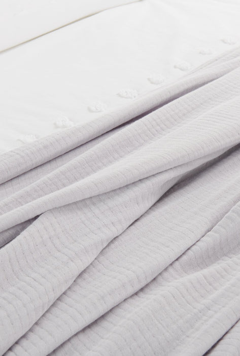 Veranda & Grove 4-Layer King Cotton Blanket - Grey