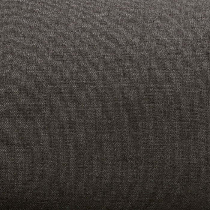 Cindy Crawford Home Gena 38.5\" Linen-Look Fabric Chair with Removable Back Cushion - Charcoal Grey