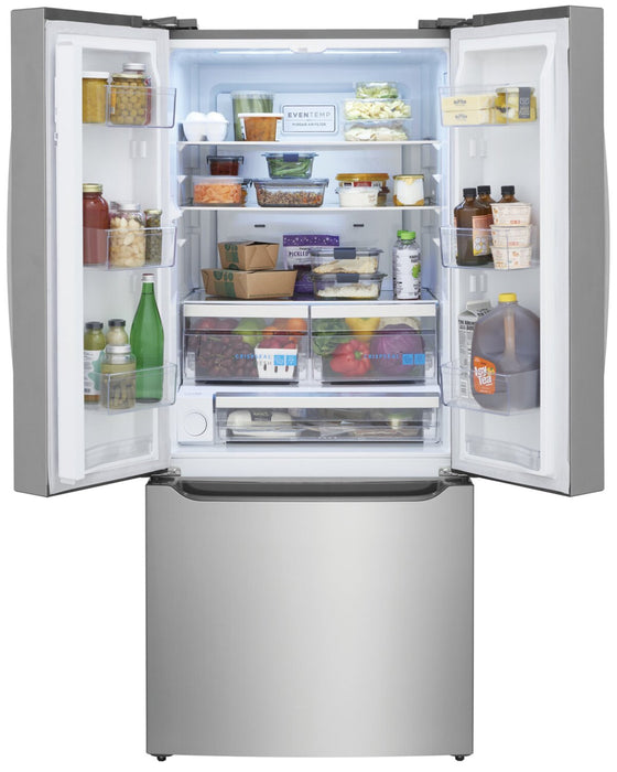 Frigidaire Gallery 30\" 20 Cu. Ft. Standard-Depth French-Door Refrigerator - Smudge-Proof® Stainless Steel - GRFN2023AF