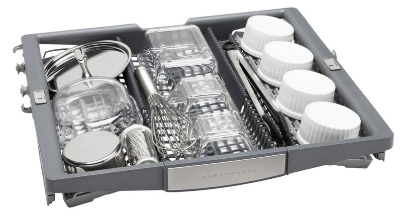 Bosch 800 Series 24'' Smart Dishwasher with Third Rack - Anti Fingerprint Stainless Steel - SHX78DM5N