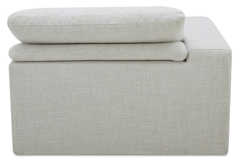Sky Modular 3-Piece Fabric Power Reclining Sectional with Console and Feather Down Cushions - Nathan Wheat