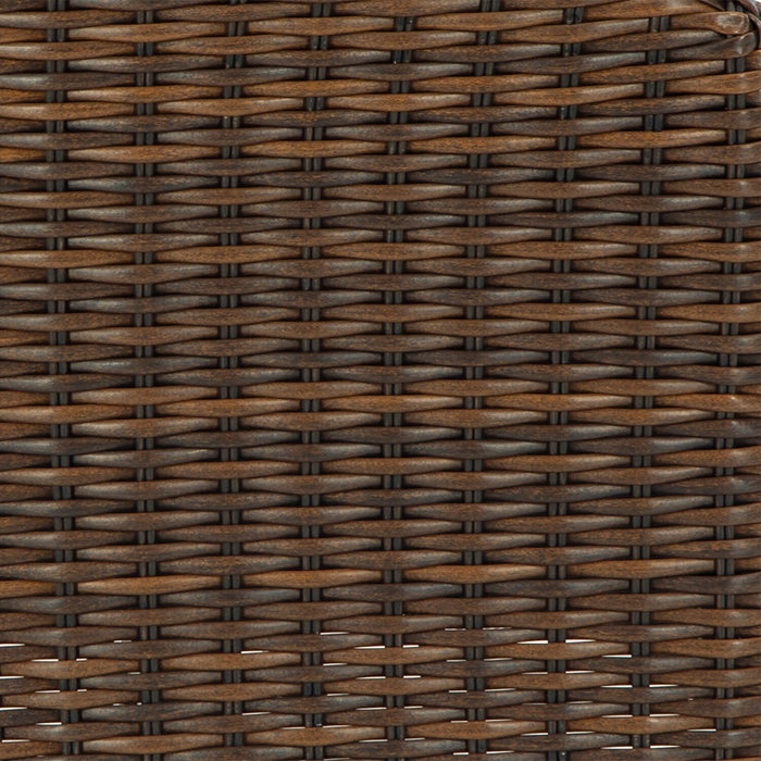 Tofino Outdoor Patio Swivel Chair - Resin Wicker, UV & Weather Resistant - Green/Brown/Black