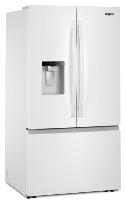 Whirlpool 36\" 30 Cu. Ft. French-Door Refrigerator with Dual Ice Makers - White - WRFF3736SW