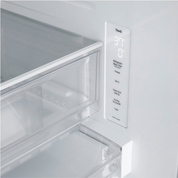 LG 33\" 25 Cu. Ft. French-Door Standard-Depth Refrigerator - Stainless Steel - LF25H6330S