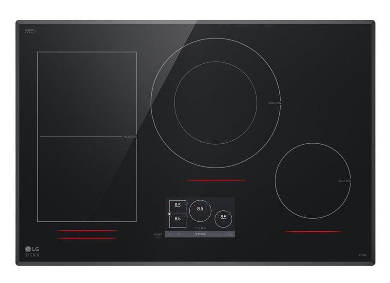 LG Studio 30\" Smart Induction Cooktop with UltraHeat™ - Black - CBIS3018BE 