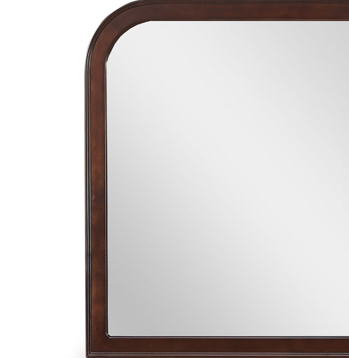 Marco Bedroom Dresser Mirror - Cherry Brown