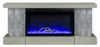 Drift 48\" Electric Fireplace with Wall-mount Mantel – Grey 