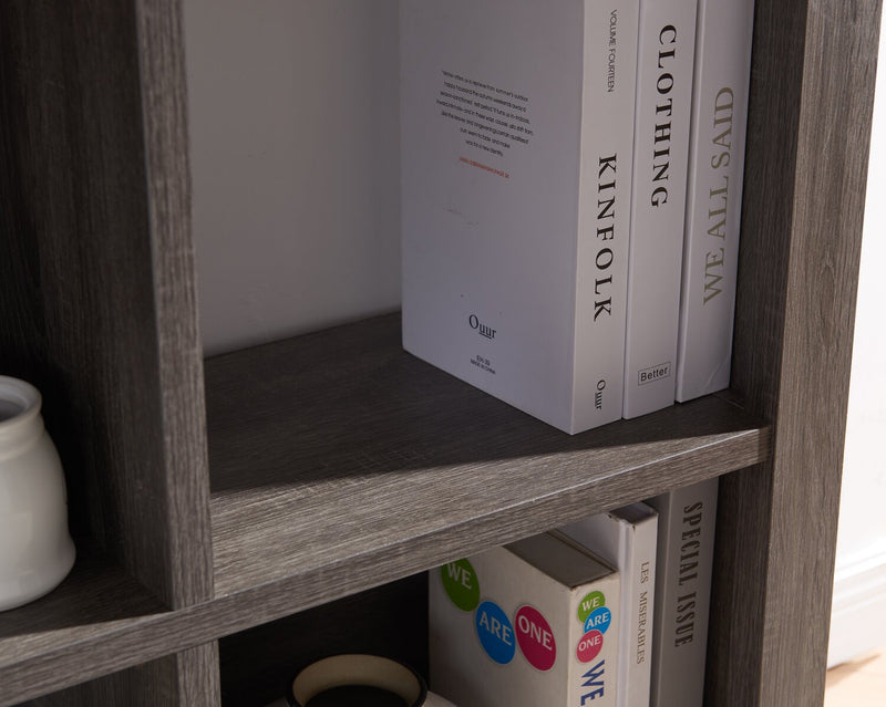 Oscar Owen 36\" 6-Cube Bookcase - Grey