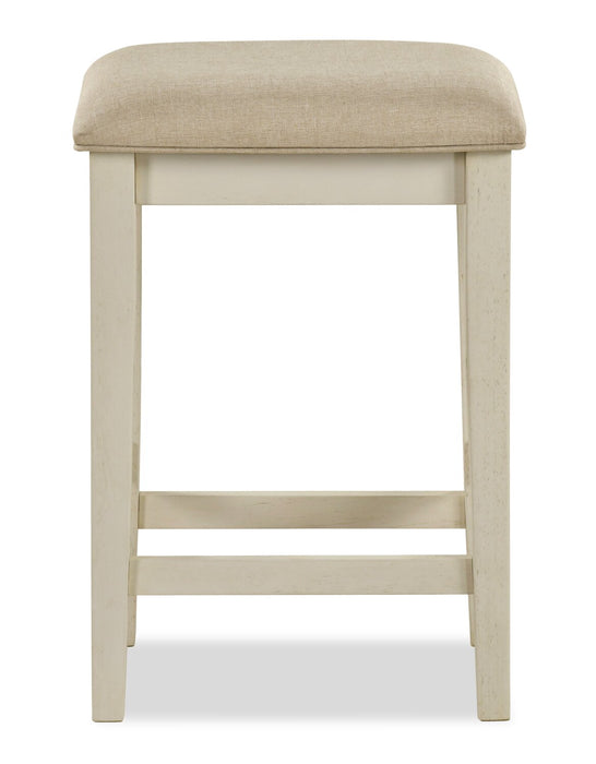 Nyles 60\" Contemporary Console Table with 3 Counter-Height Stools and USB Ports- Buttermilk