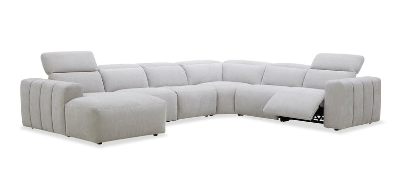 Presidio 6-Piece Left-Facing Power Reclining Sectional – Powder