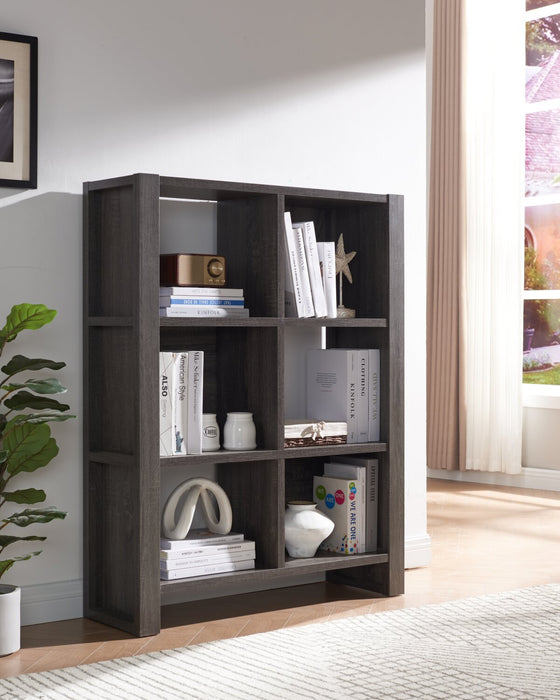 Oscar Owen 36\" 6-Cube Bookcase - Grey