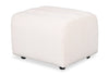 Cove 27\" Chenille Fabric Ottoman – Taupe 