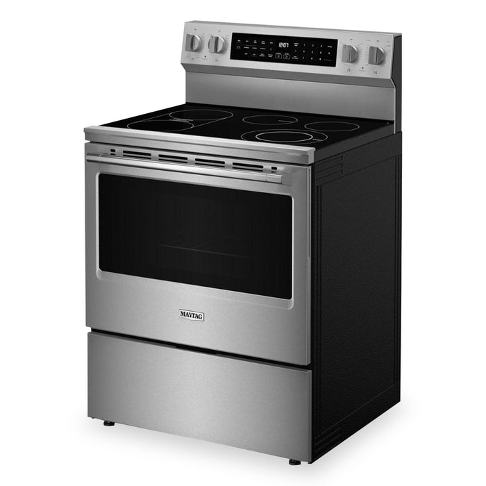 Maytag 5.3 Cu. Ft. Smart Electric Range with Air Fry and Indoor Grill - Stainless Steel - YMFES8030RZ