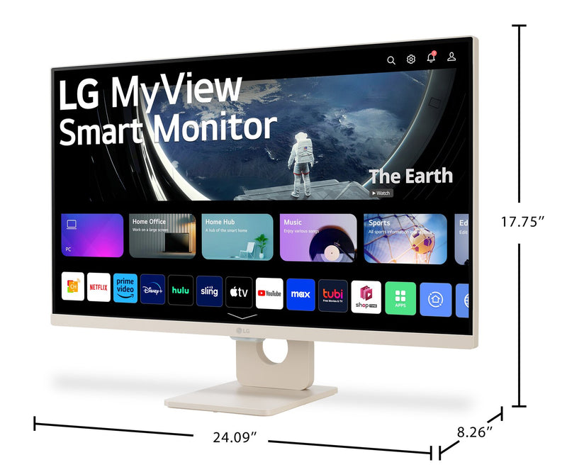 LG MyView 27\" Full HD IPS 60Hz 5ms webOS Smart Monitor (27SR50F-E) 