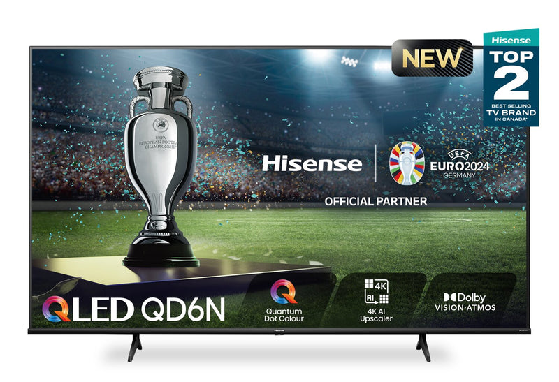 Hisense 75\" QLED 4K UHD HDR10+ Dolby Vision 60Hz Google Smart TV (75QD6N)