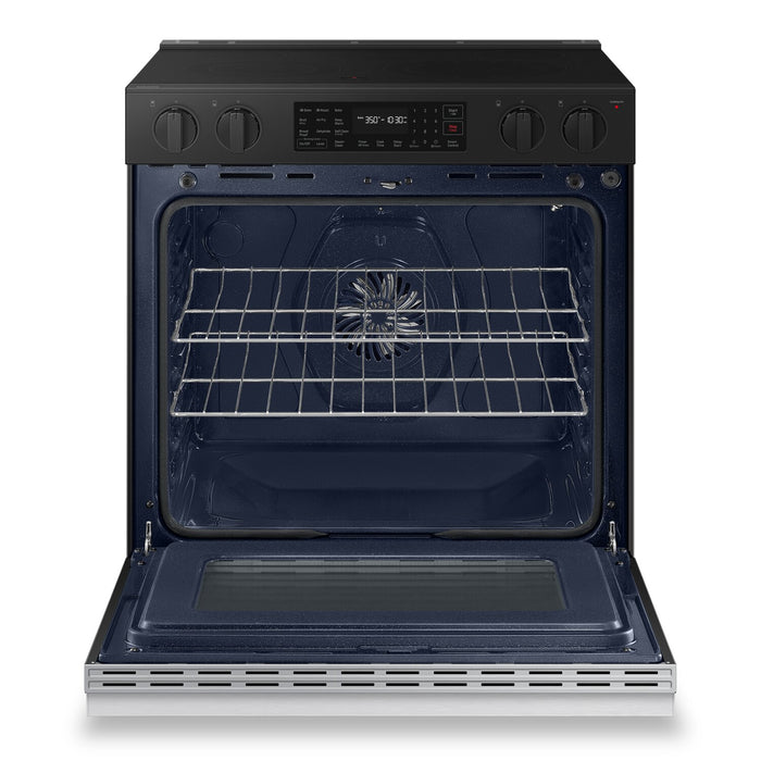 Samsung 6.3 Cu. Ft. Smart Electric Slide In Range with Air Fry - Stainless Steel - NSE6DG8300SRAC