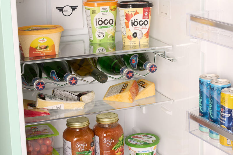 Unique Classic Retro 24\" 11 Cu Ft. Top Freezer Refrigerator – Summer Mint Green - UNQ-310L LG TM