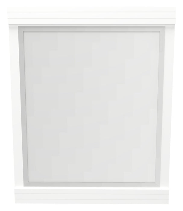 Riley Mates Bed 5pc Set with Bookcase Headboard, Dresser & Mirror, White - Full Size