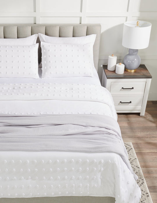 Veranda & Grove 4-Layer Queen Cotton Blanket - Grey