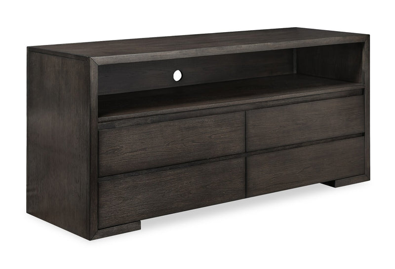 Zelda 64\" TV Stand with Storage and Cable Management – Warm Mocha