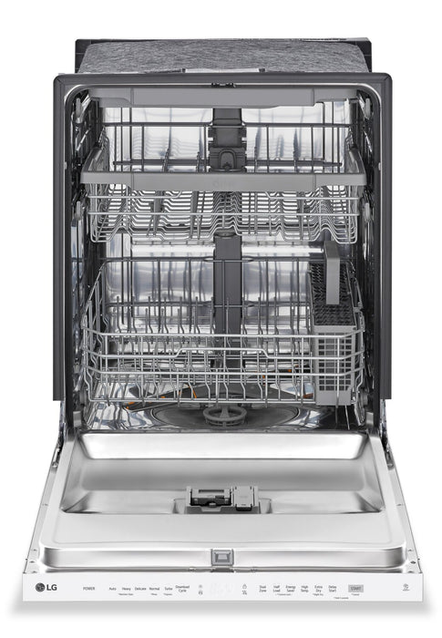 LG 24\" 48 dBA Built-In Top-Control Dishwasher with QuadWash® - White - LDPN4542W