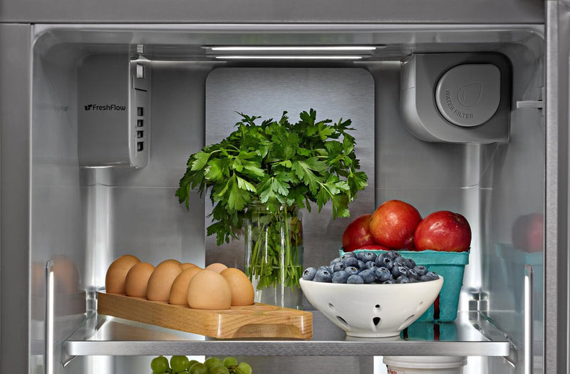 KitchenAid 36\" 21 Cu. Ft. Counter-Depth Refrigerator – Fingerprint Resistant Stainless Steel - KRSC536RPS