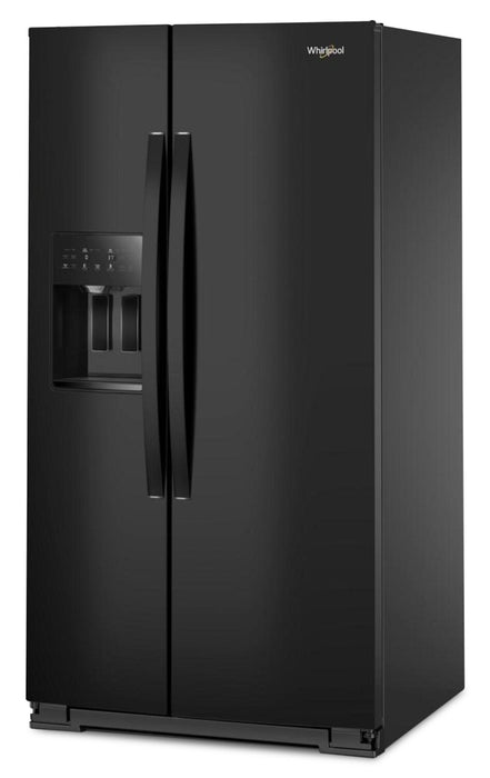 Whirlpool 36\" 28.7 Cu. Ft. Side-by-Side Refrigerator – Black - WRSF5536RB