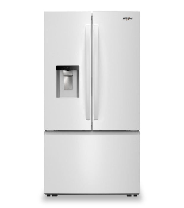 Whirlpool 36\" 30 Cu. Ft. French-Door Refrigerator with Ice and Water - White - WRFF3536SW
