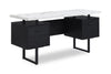 Winslow 60\" Desk with 3-Drawers – Black