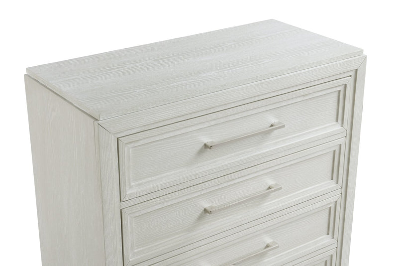 Vida Bedroom 5-Drawer Chest, 38\"W x 52\"H - Sand