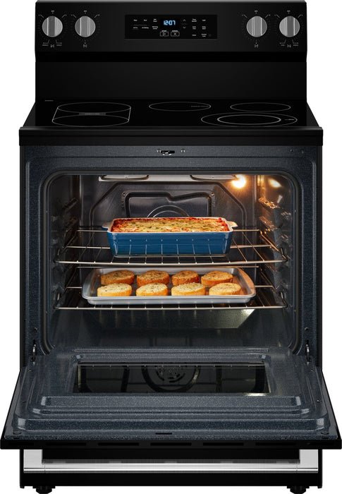 Maytag 30\" 5.3 Cu. Ft. Electric Range with No Preheat Air Fry - Black - YMFES6030RB
