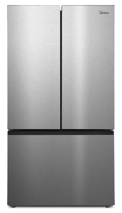 Midea 36" 26.5 Cu. Ft. French Door Refrigerator with AutoFill Pitcher and Dual Ice Maker - MRF27I6BST | Réfrigérateur Midea de 26,5 pi3 et de 36 po à portes françaises avec pichet à remplissage automatique et machine à glaçons double - MRF27I6BST