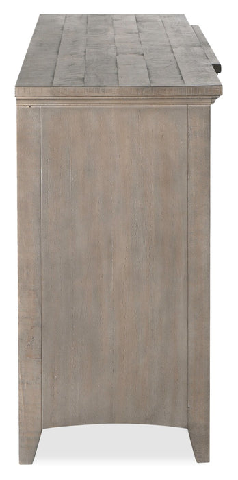 Wesley 90\" Traditional TV Stand with Storage and Cable Management for TVs up to 95\" - Dovetail Grey